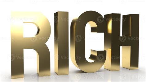 The rich gold text for business content 3d rendering. 10351421 Stock ...