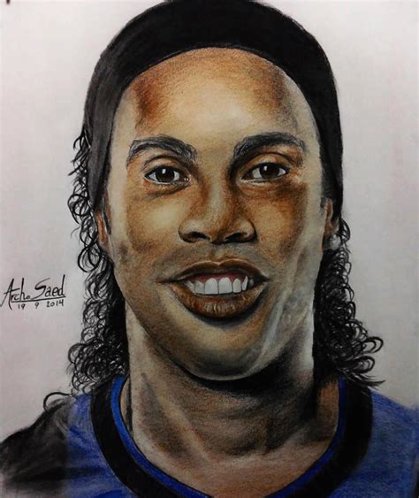 Pencil Drawing Ronaldinho Drawing Easy