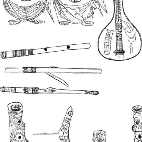 Instrumentos Musicais Indigenas Desenho - Desenhos De Instrumentos Musicais Indigenas Para Colorir - FDPLEARN