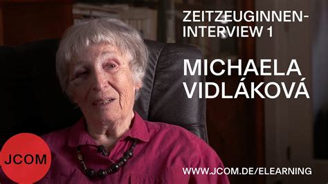 Zeitzeugen Interview 1 Vorstellung Michaela Vidláková eLearning