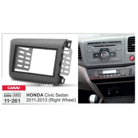 Radio Fascia For Honda Civic Sedan 2011 2013 Right Wheel Double Din