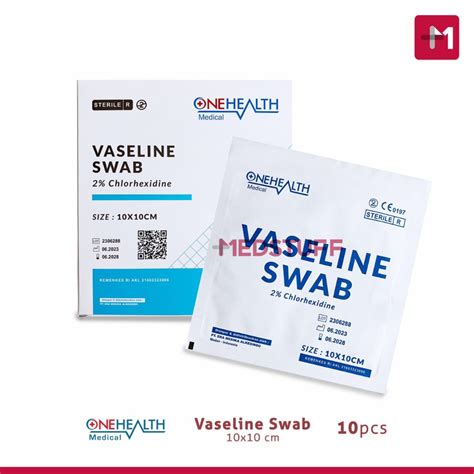 Jual Vaseline Swab Onehealth Cm X Cm Plester Rawat Luka Shopee