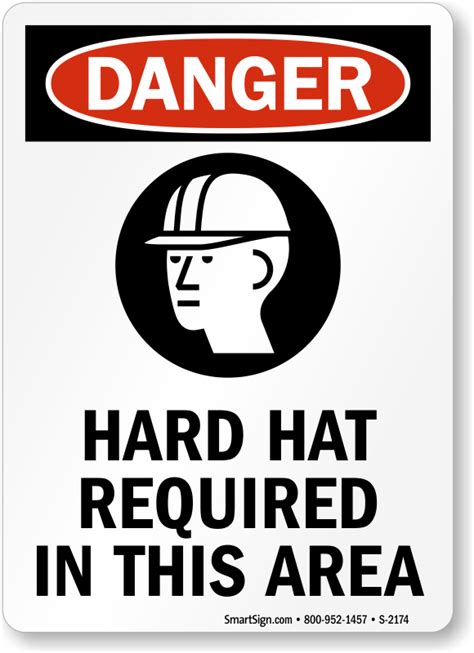 Hard Hat Area Signs Bilingual Hard Hat Area Signs