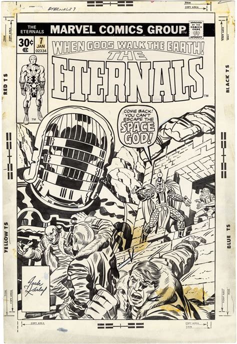 The Eternals Issue Cover By Jack Kirby Jack Kirby Art Jack Kirby