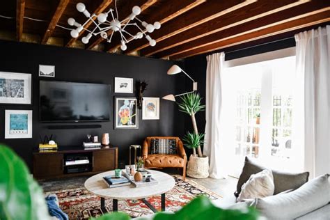 25 Black Living Rooms That Create a Serious Mood | Apartment Therapy