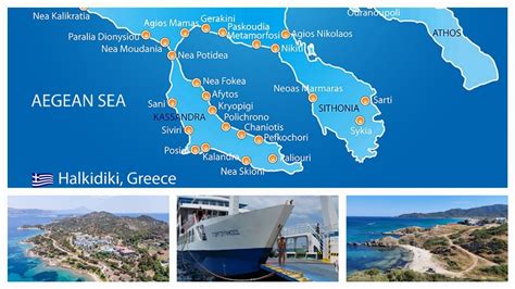 Grecia Din Nou Halkidiki Kassandra Sithonia Athos Insula Ammouliani