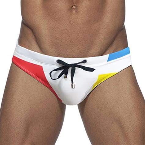 Fashion Swimwear Swimsuit Bikini Brief Comfortable Men Nylon Pants Sexy Shorts Stretchy Summer