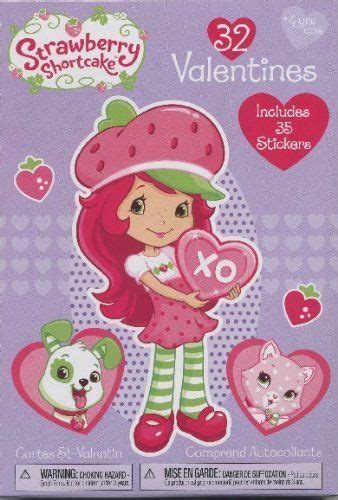 Strawberry Shortcake 32 Valentines Includes 35 Stickers By American Greetings 959 32