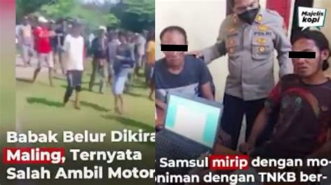 Apes Dikira Maling Dua Pria Babak Belur Usai Dihajar Warga Ternyata