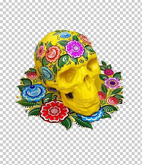 Russia Skull Zhostovo Painting Folk Art Png Clipart Art Canvas