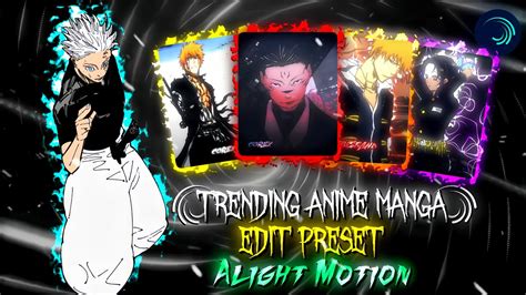 Trending Anime Manga Edits Presets Alight Motion Manga Presets YouTube