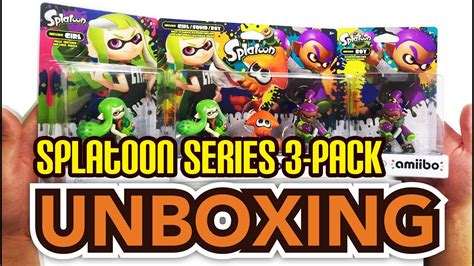 Splatoon Series 3 Pack Alt Colors Amiibo Unboxing Youtube