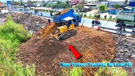 Nice Incredible New Project Landfill By Komatsu D P Bulldozer Push