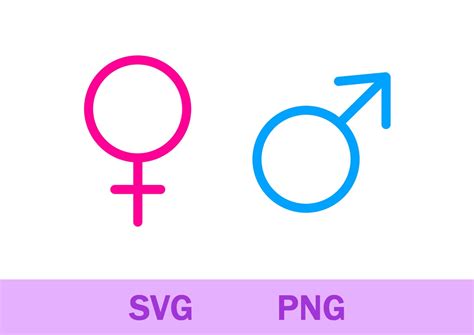 Female Male Symbols Svg Png Gender Symbols Svg Png Gender Etsy