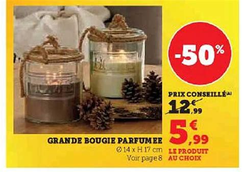 Promo Grande Bougie Parfumée chez Hyper U iCatalogue fr