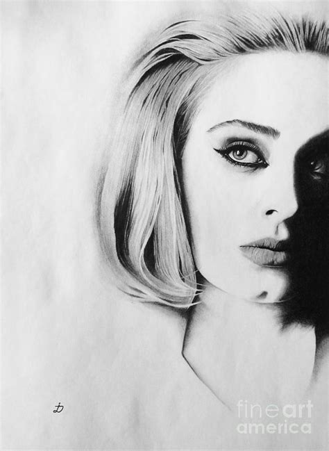 Adele Drawing By Dioptri Art Pixels