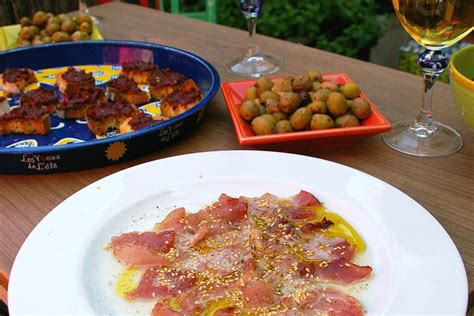 Recette de Carpaccio de thon rouge à la japonaise