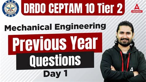 DRDO CEPTAM 10 Tier 2 DRDO Mechanical Engineering Previous Year