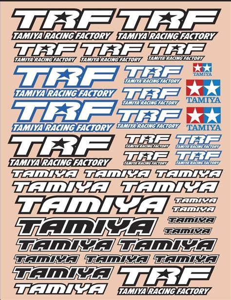 Pin By Peter Ligtvoet On Tamiya Trf Tamiya Car Graphics Sticker Set