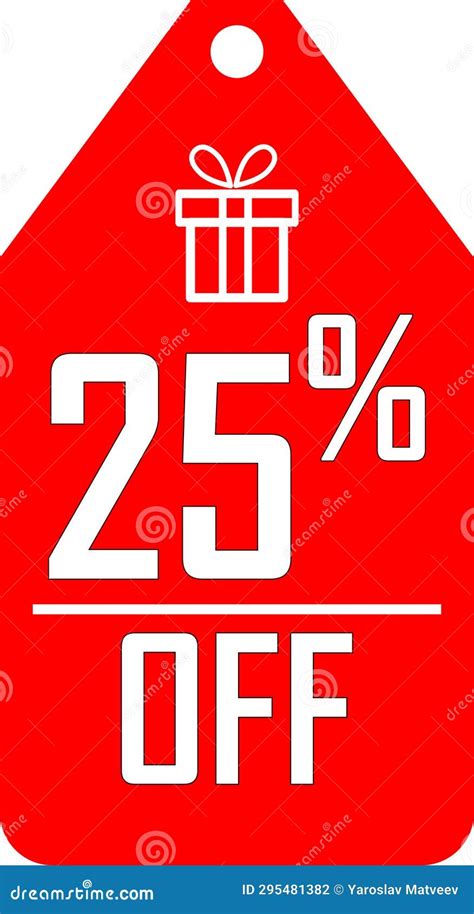 25 Off Discount Icon Vector Graphics Stock Vector Illustration Of