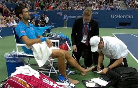 Novak Djokovic Gets Controversial Foot Treatment During Finals