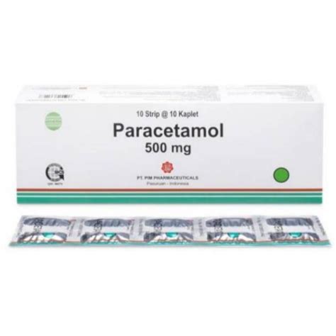 Jual Paracetamol Pim Mg Box Kaplet Parasetamol Shopee Indonesia