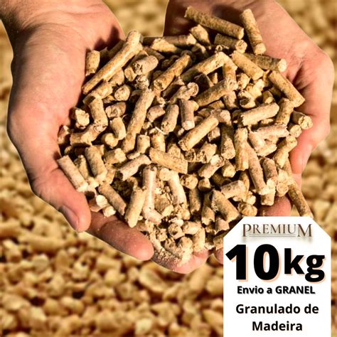 10 Kg De Granulado Areia Pinus De Madeira Top Premium Para Gatos A