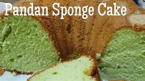 Pandan Sponge Cake Easy Recipe Youtube