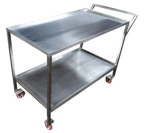 Polished Stainless Steel Hospital Instrument Trolley At Best Price In