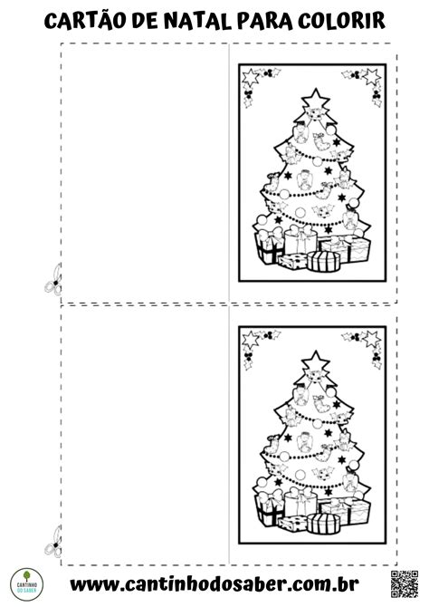 Cartão De Natal Para Educação Infantil - CARTÃO DE NATAL PARA COLORIR - Atividades para a Educação Infantil ...