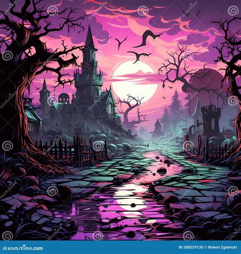 Graveyard Chronicles: Eerie Scene Brought To Life in Illustration