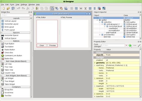 Getting To Know Qt Designer Qt Designer Manual