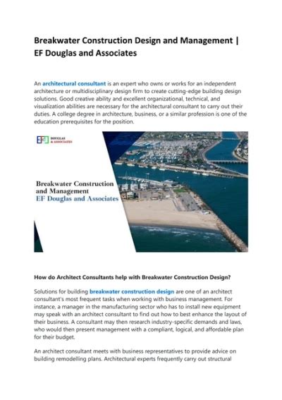 Breakwater Construction Design and Management