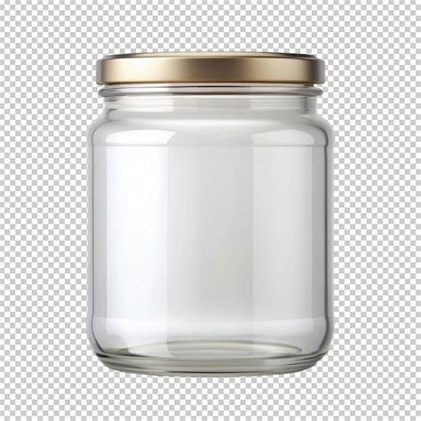 food jar  transperent  ground premium ai generated psd
