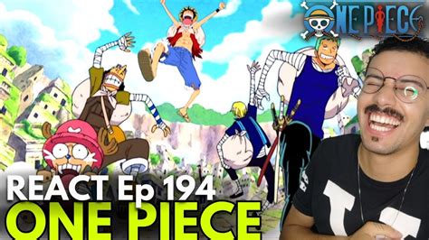 REACT ROUBANDO O OURO DE SKYPIEA Ep 194 ONE PIECE ASSISTINDO