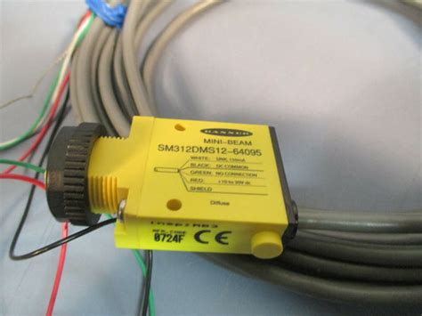 Banner Mini Beam Photoelectric Sensor Sm312dms12 64095 Etech Surplus