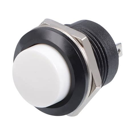 Pcs Mm White Momentary Push Button Switch Round Button R Spst