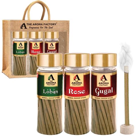 The Aroma Factory Organic Bamboo Less Incense Sticks Non Toxic