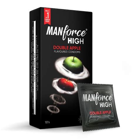 Manforce Ultra Thin High Double Apple Flavoured Condom Pack Of