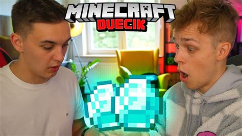 ZNALEŹLIŚMY PIERWSZE DIAMENTY w Minecraft DUECIK YouTube