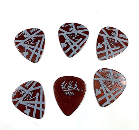 Eddie Van Halen Guitar Picks Evh Shark Max Grip 60mm 6 Pack Reverb