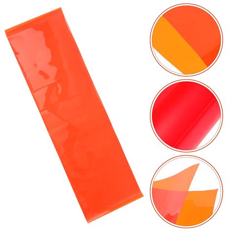 Orange Flash Lighting Filter: Transparent Color Film Sheets Correction