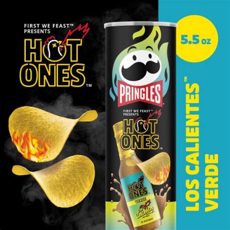 Pringles Hot Ones Verde Potato Crisps Chips 5 5 Oz Ralphs
