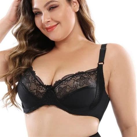 Soutien gorge Lingerie Sexy en dentelle ajourée pour femmes Soutien Gorge de grande taille
