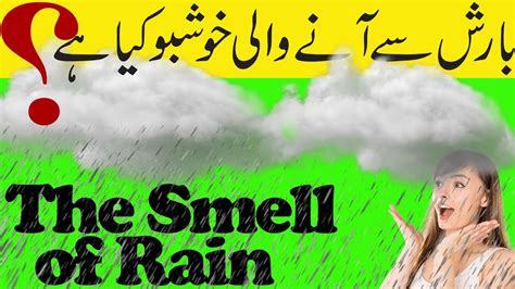 Smell Of Rain Petrichor Earthy Smell Of Petrichor Geosmin Youtube