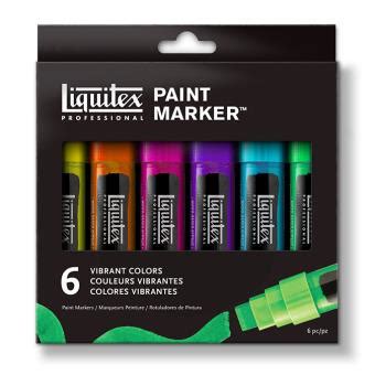 Paint Markers pointe large set de 6 couleurs Feutre à la Fnac