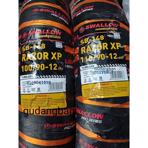 Jual Paket Swallow Razor XP SB148 100 90 12 Dan 110 90 12 SOFT RACING