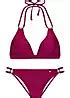Jette Giulia Glossy Halterneck Triangle Bikini Set Grattan