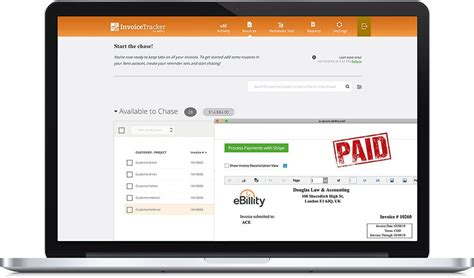 invoice tracker  payment tracker billing collector ebillity