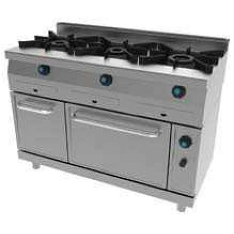 Cocina Industrial A Gas Fuegos Con Horno Jemi